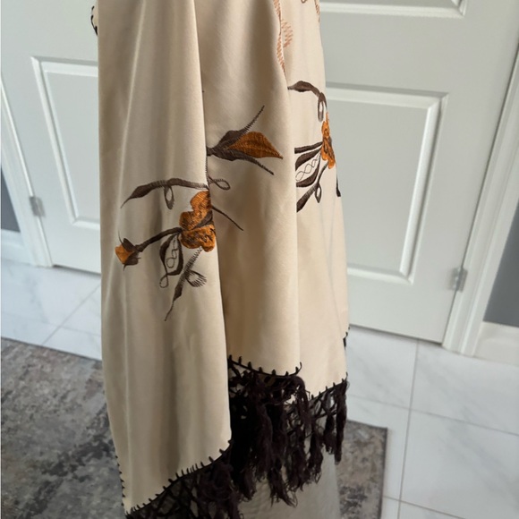 Authentic vintage dressing, BOHEMIAN  style Pashmina  Shawl wrap embroidered - Picture 5 of 17